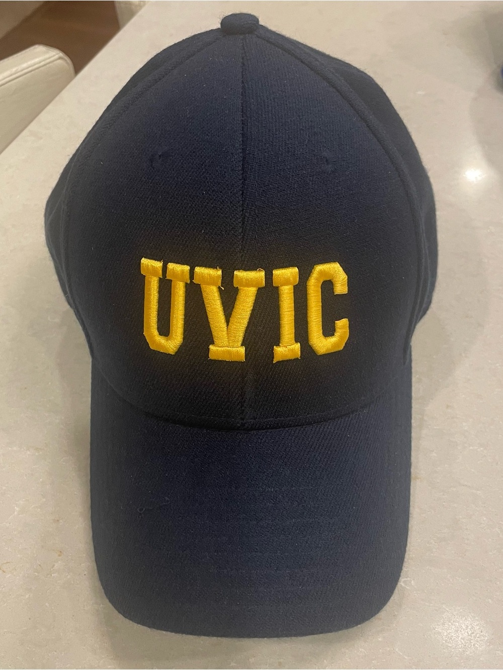 Legacy Navy Baseball Cap with Yellow 'UVIC' University Victoria